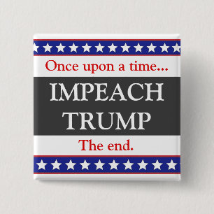 Badge Carré 5 Cm Il était une fois... Bouton Trump