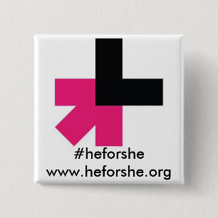 Badge Carré 5 Cm Il pour elle