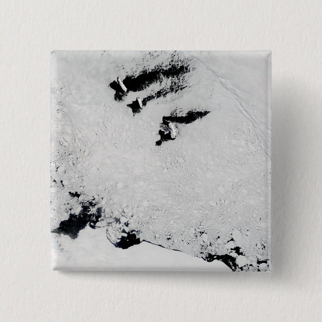 Badge Carré 5 Cm Îles Balleny, près de l'Antarctique (Devant)