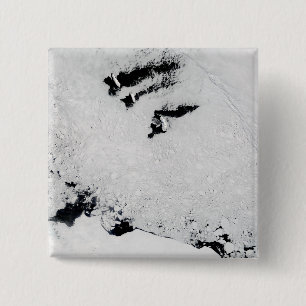 Badge Carré 5 Cm Îles Balleny, près de l'Antarctique