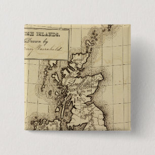 Badge Carré 5 Cm Îles britanniques