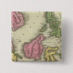 Badge Carré 5 Cm Îles de l'Inde orientale
