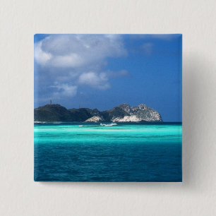 Badge Carré 5 Cm Îles Los Roques, Venezuela