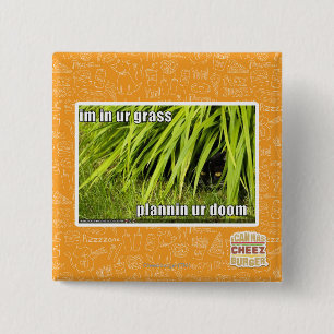 Badge Carré 5 Cm im dans l'herbe d'ur