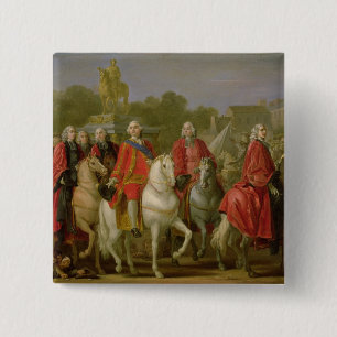 Badge Carré 5 Cm Inauguration de l'endroit Louis XV