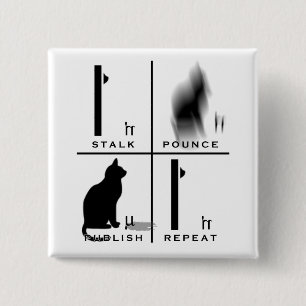 Badge Carré 5 Cm Incantation de LabKitty