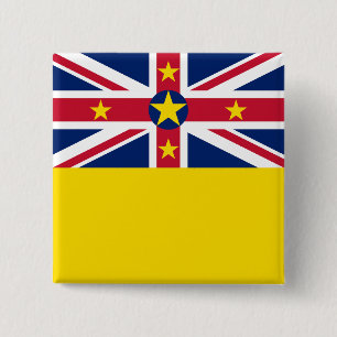 Badge Carré 5 Cm Indicateur Niue
