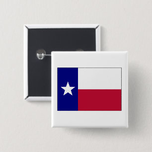 Badge Carré 5 Cm Indicateur Texas Lone Star