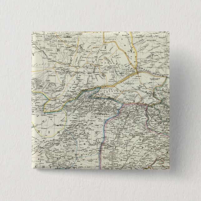 Badge Carré 5 Cm Induslander Asie du Sud (Devant)
