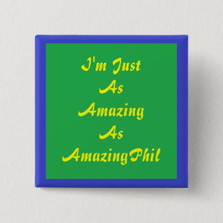 Badge Carré 5 Cm Insigne de fan d'AmazingPhil