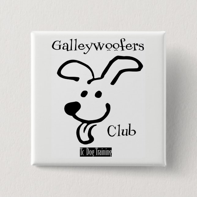 Badge Carré 5 Cm Insigne de Galleywoofers (Devant)