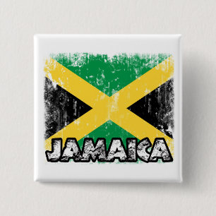 Badge Carré 5 Cm Insigne de la Jamaïque