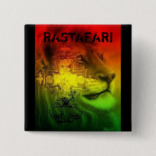 Badge Carré 5 Cm Insigne de Rastafari
