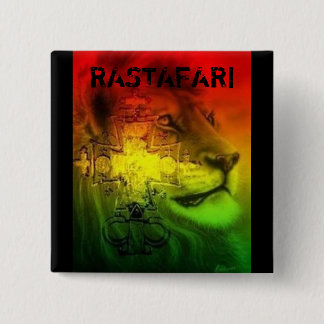 Badge Carré 5 Cm Insigne de Rastafari
