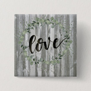 Badge Carré 5 Cm Inspiration de ferme - amour