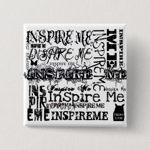 Badge Carré 5 Cm Inspirez le bouton