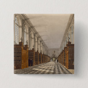 Badge Carré 5 Cm Intérieur de bibliothèque universitaire de