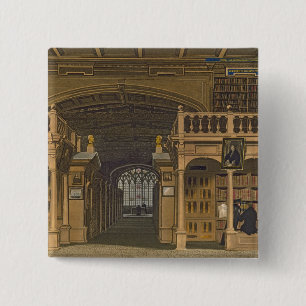 Badge Carré 5 Cm Intérieur de la bibliothèque de Bodleian,