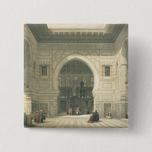 Badge Carré 5 Cm Intérieur de la mosquée du sultan Hasan, le Cair