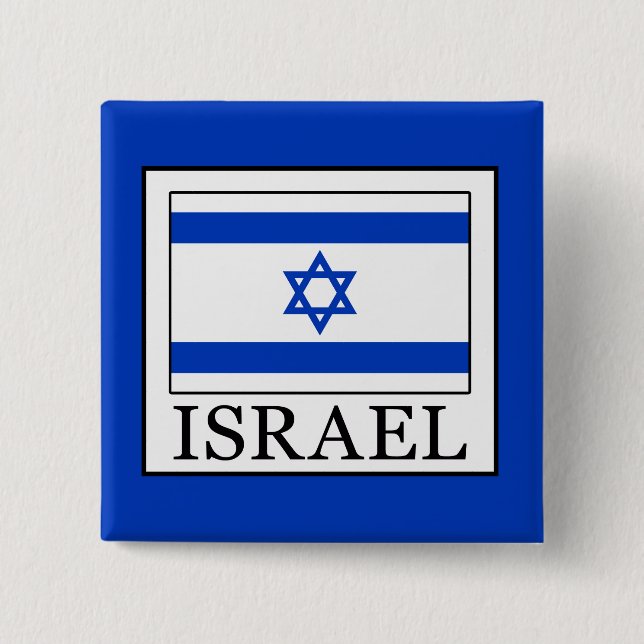 Badge Carré 5 Cm Israël (Devant)
