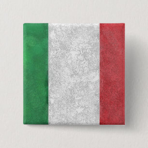 Badge Carré 5 Cm Italie