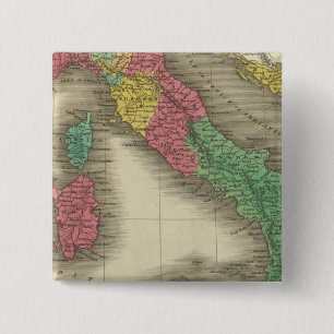 Badge Carré 5 Cm Italie 24