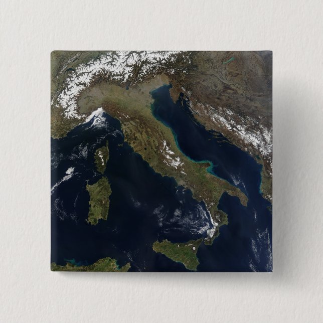 Badge Carré 5 Cm Italie 3 (Devant)