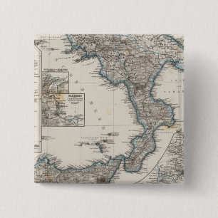 Badge Carré 5 Cm Italie du Sud