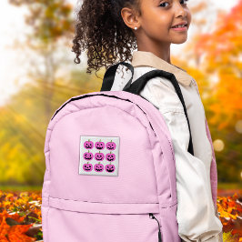 Badge Carré 5 Cm Jack-O'-Lanterns