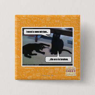 Badge Carré 5 Cm J'ai besoin d'un nouveau minion