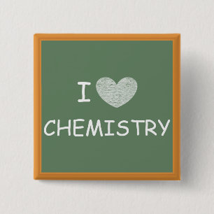 Badge Carré 5 Cm J'aime la chimie