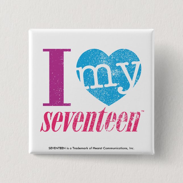 Badge Carré 5 Cm J'aime mon Aqua 17 (Devant)