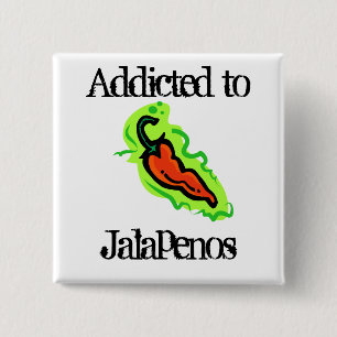 Badge Carré 5 Cm Jalapenos