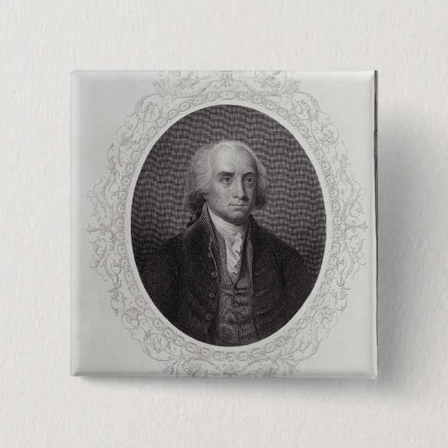 Badge Carré 5 Cm James Madison (Devant)