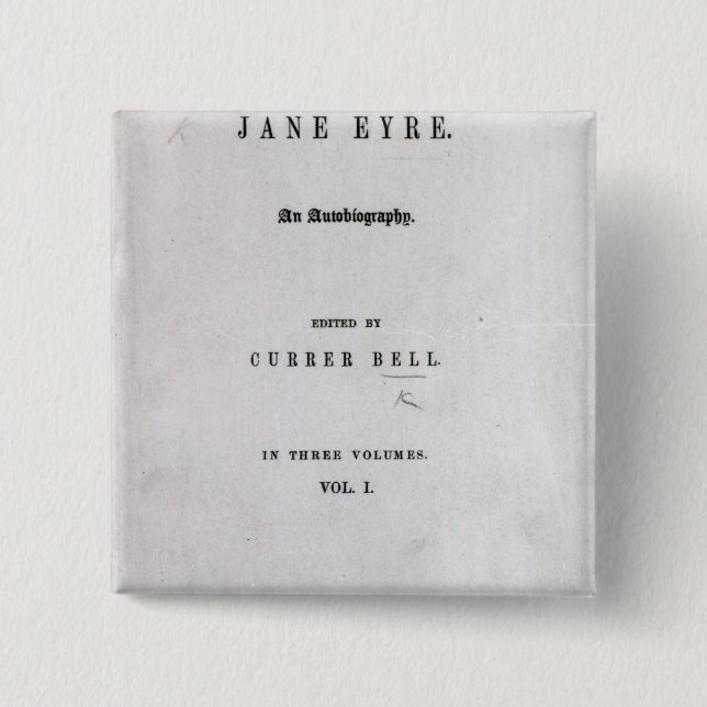 Badge Carré 5 Cm Jane Eyre (Devant)