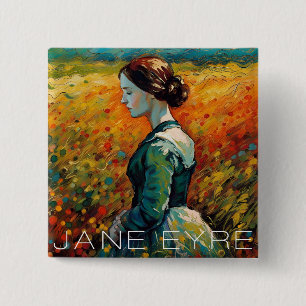 Badge Carré 5 Cm Jane Eyre Monet