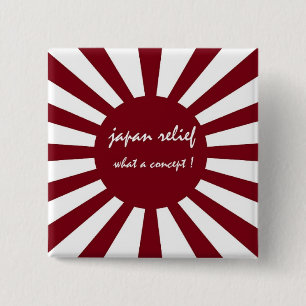 Badge Carré 5 Cm japan relief what a concept