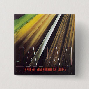 Badge Carré 5 Cm Japon