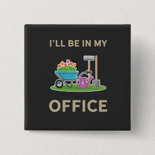 Badge Carré 5 Cm Jardinage