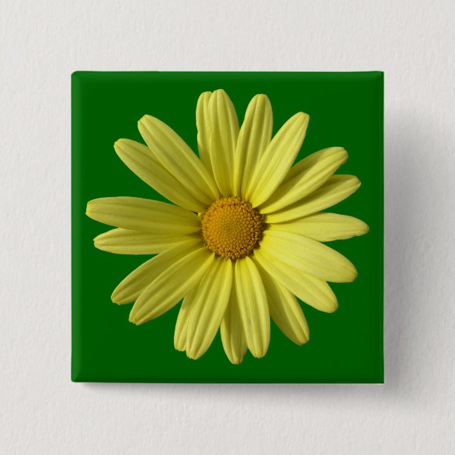 Badge Carré 5 Cm Jaune (Devant)