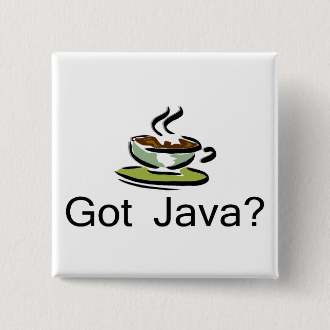 Badge Carré 5 Cm Java obtenu ? (Devant)