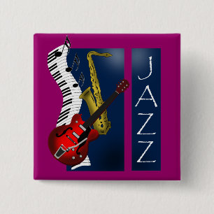 Badge Carré 5 Cm Jazz