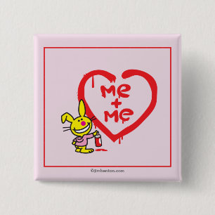 Badge Carré 5 Cm Je + Je