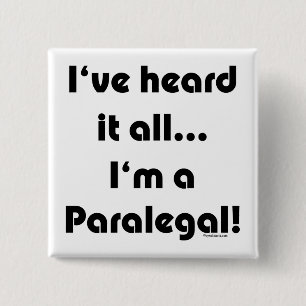 Badge Carré 5 Cm Je l'ai entendu… paralégal