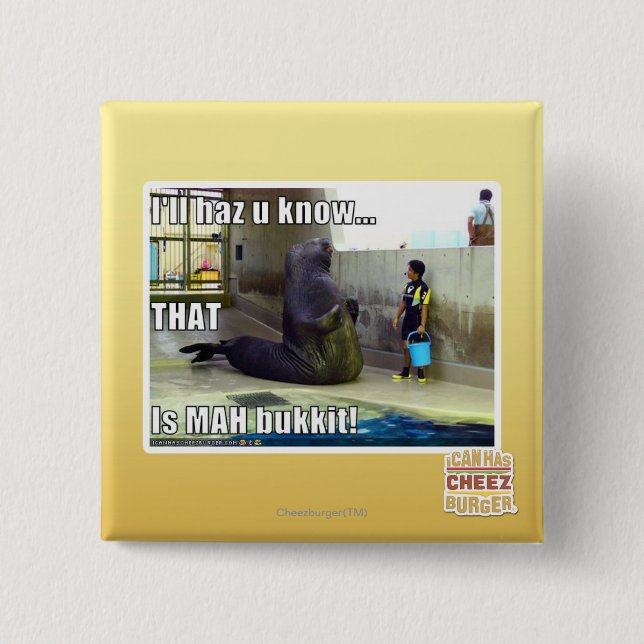 Badge Carré 5 Cm Je le haz u saurai (Devant)