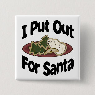 Badge Carré 5 Cm Je Me Mets En Quatre Pour Le Père Noël