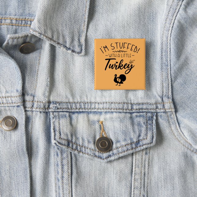 Badge Carré 5 Cm Je suis bourrée d'une petite mère Cool de Turquie (En situation)