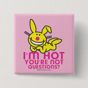 Badge Carré 5 Cm Je suis chaud vous ne suis pas