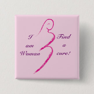 Badge Carré 5 Cm Je suis femme, trouve un traitement !