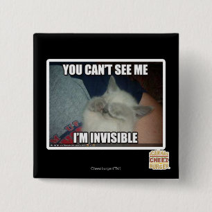Badge Carré 5 Cm Je suis invisible